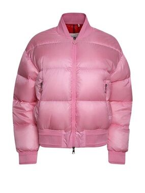 Moncler Pink Quilted Bomber Jacket